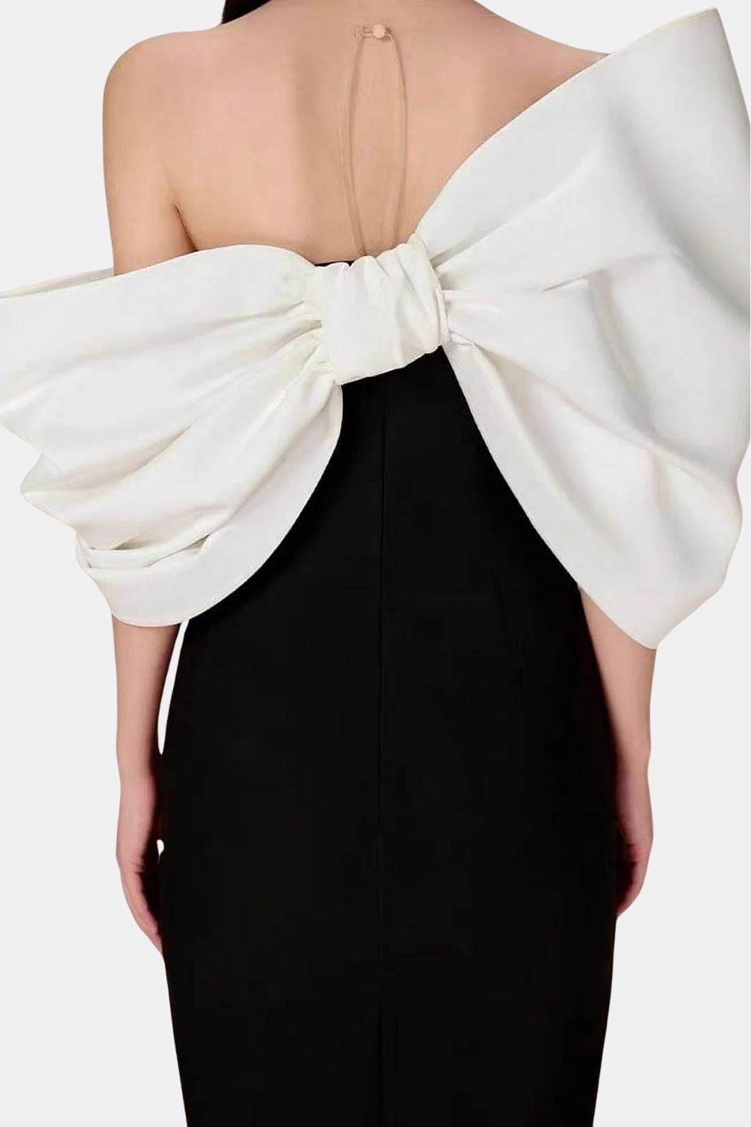 Elaria | Bowknot Contrast Midi Dress