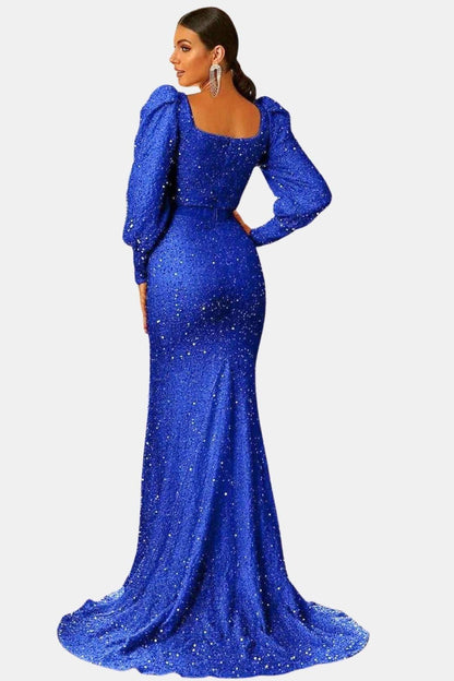 Elisoria | Sweetheart Neck Sequin Mermaid Evening Dress
